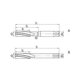 Solid carbide drills Tap, right-hand twist Cast iron 4201C-M3(3~16)*0.5(0.5~2.0)-6H(6HX) - Makotools Industrial Supply Tools for Metal Cutting